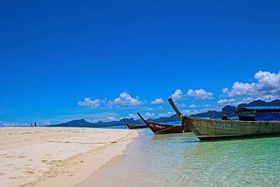 boats on beach