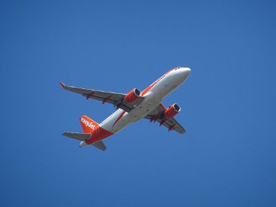 aeroplane on the sky