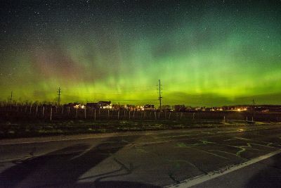 northern lights at night