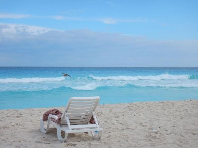 beach chair on a beach