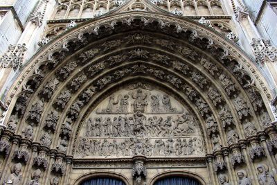 an ornate cathedral entrance