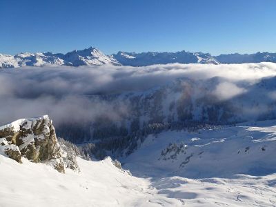 fog over mountains