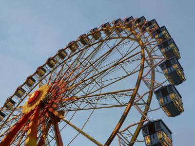 blue ferris wheel