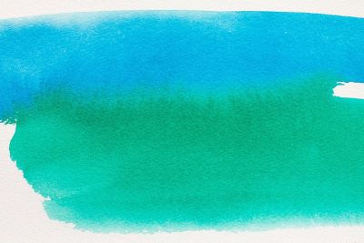 blue and green watercolor wash