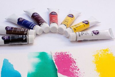 colorful paints