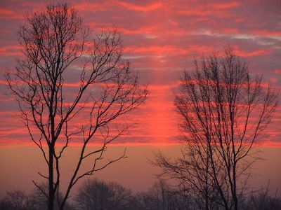 a winter sunset