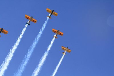 high flying stunt planes