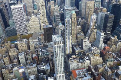 aerial photo of city