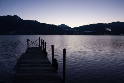 early morning on a dock