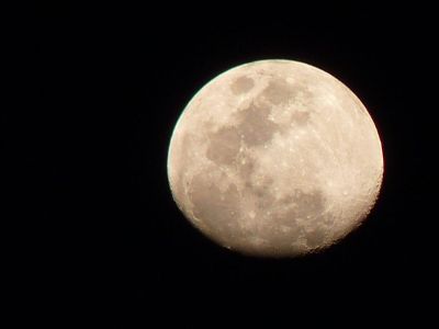 close up moon