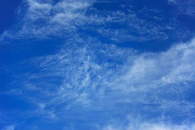 beautiful blue and white sky