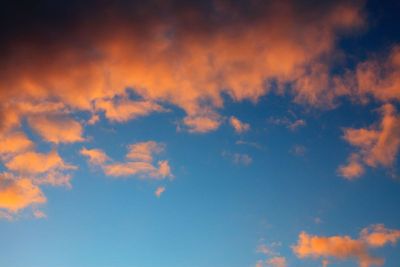 orange clouds in the sky