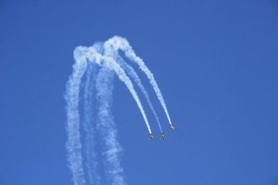 jet streams in the sky