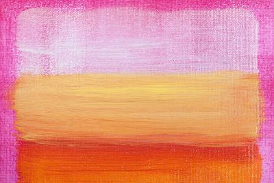 pink bordered modernistic painting