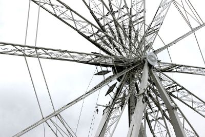 ferris wheel close up