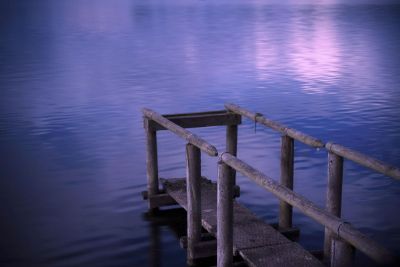 small dock over lake