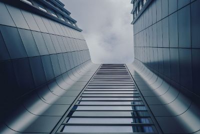 upward view of a building