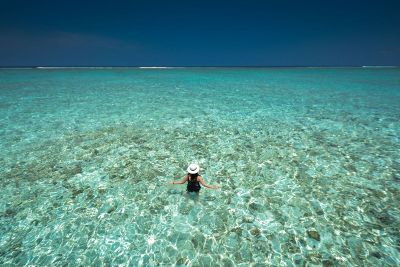 woman in water