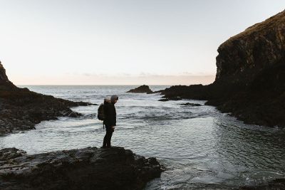 lonely backpacker