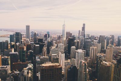 cityscape from the sky