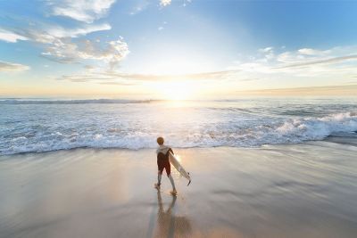 child on the beach