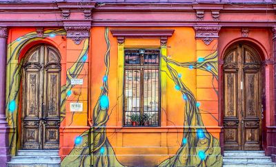 colorfully painted building