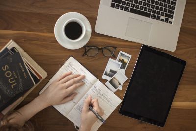 view of desk