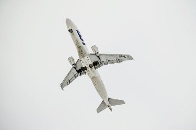 airplane from below