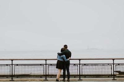 couple looking at ocean