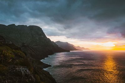 mountains and the ocean