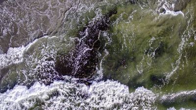 aerial water view