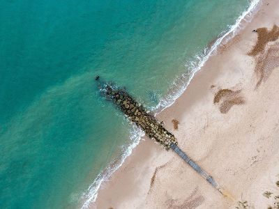 jetty into the ocean