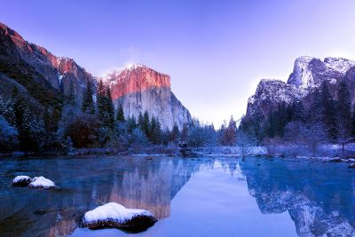 sun bathing mountain