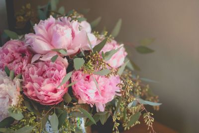 pink floral arrangement