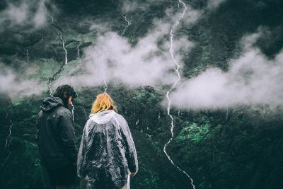 two people in nature