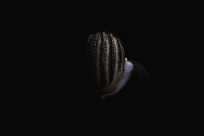 cornrows from above