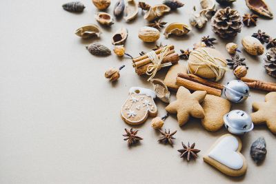 dried seeds and candies