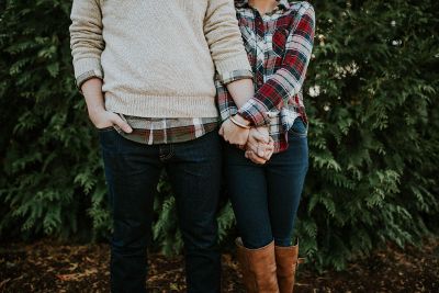 couple holding hands