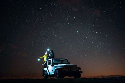 stargazing on a jeep