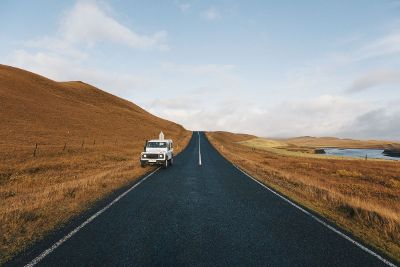 vehicle on the side of the road