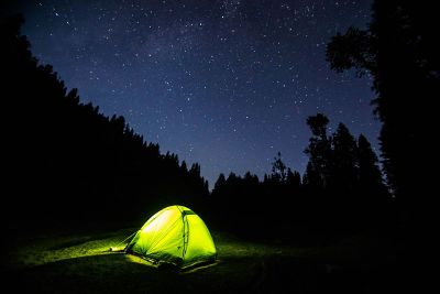 camping in the nature