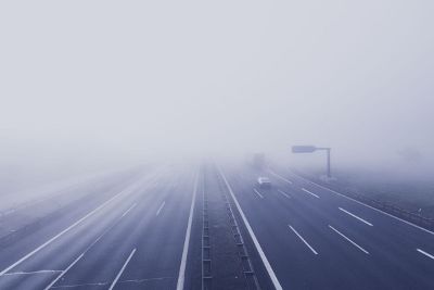 foggy bridge