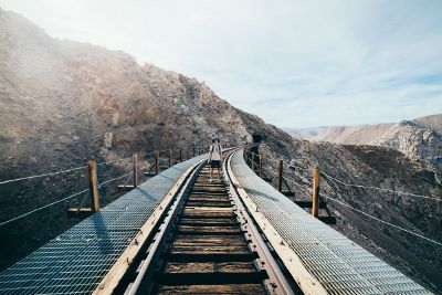 abandoned train path