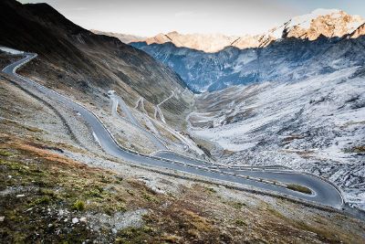 winding highway in gorge