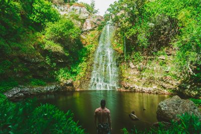 waterfall swimming hole