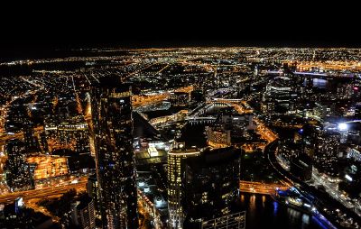 city view at night