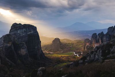 mountains in sunlight