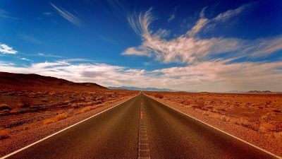 highway through desert