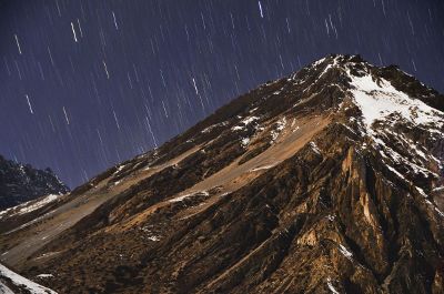 icy mountain peak