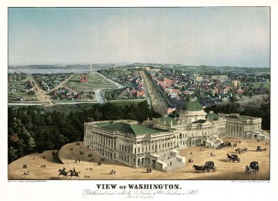 postcard of old washington